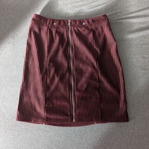 Sugar + Lips Maroon Skirt